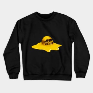 Yellow skull melted Crewneck Sweatshirt